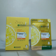 卡尼爾（Garnier）美白面膜在途泰國GARNIER卡尼爾檸檬VC377精華提亮深層補(bǔ)水面膜 #黃色檸檬VC鎂白 10片/盒