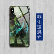 班美蘿dota2玻璃手機(jī)殼適用于華為蘋果vivo三星OPPO小米魅族一加鏡面 玻璃殼8 留言機(jī)型