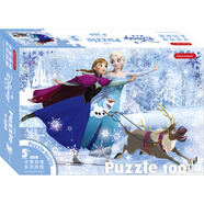 迪士尼（Disney）100片兒童拼圖玩具 冰雪奇緣白卡盒裝拼圖家居裝飾生日禮物禮品