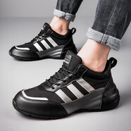 布魯斯麥昆輕奢品牌男鞋包底隱形內增高男士時(shí)尚百搭老爹鞋耐磨防滑戶(hù)外休閑 ckle6006黑色常規版 37