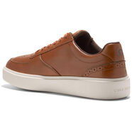 Cole Haan 歌涵 男士休閑皮革運動鞋低幫平底百搭輕便透氣板鞋 褐色/象牙色（British Tan/Ivory） 40 EU