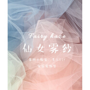 雪歐菲仙女霧紗網(wǎng)紗布料 柔軟細(xì)膩純色蕾絲網(wǎng)紗白色透明薄紗服裝面料 純白色/1米價(jià) (寬1.6米)