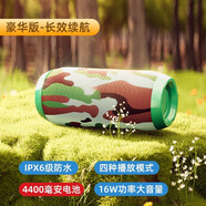 Gebaolong【2025最新款】 無線藍牙音箱柏林之聲 重低音炮 戶外防水音箱桌面音響家用可插卡持久續(xù)航高音質 綠色【IPX6級防水/9D環(huán)繞】