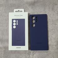 三星（SAMSUNG）適用三星s23ultra原裝殼硅膠殼s23u保護(hù)套全包配件手機(jī)殼液態(tài)硅膠 帶原包裝深海藍(lán)殼 三星GalaxyS23Ultra
