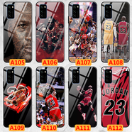 WENYAFF 蘋果XS Max 6s/7/8plus玻璃手機(jī)殼iPhone17 16Pro 15Pro 14Pro全包13mini磨砂12ProMax防摔11軟套 邁克爾喬丹-公牛隊(duì) 高清玻璃殼-下單留言型號(hào)和圖案編號(hào)給客服