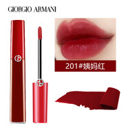 阿瑪尼（ARMANI）唇釉紅管口紅唇釉絲絨啞光紅管唇釉唇蜜唇膏唇彩生日禮物 紅管201#姨媽紅色