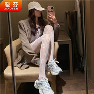 驍芬洛麗塔性感蘿莉黑絲女蕾絲網(wǎng)襪jk漁網(wǎng)襪黑色薄款白色lolita絲襪 玫瑰白色1條 【適合80-145斤】