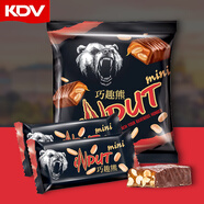 KDV 黑熊巧趣熊巧克力花生夾心糖 500g 零食 喜糖 俄羅斯原裝進(jìn)口