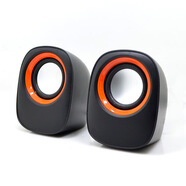 宇時(shí)代電腦音箱D05A迷你桌面小音響臺(tái)式機(jī)家用辦公小音箱小禮品音箱定制 D05A 橙圈