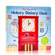 小老鼠大鐘Sing Along with Me Hickory Dickory Dock英文原版繪本歐美經(jīng)典兒歌童謠機(jī)關(guān)操作書(shū)幼兒?jiǎn)⒚勺x本