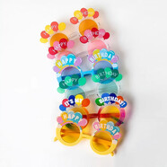 孩派生日拍照搞怪眼鏡快樂(lè )派對裝飾兒童搞笑氛圍沙灘玩具表演 生日拍照搞怪眼鏡6個(gè)裝C款