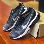 耐克（NIKE）男鞋春新款運(yùn)動(dòng)鞋AIR MAX FLYKNIT RACER飛線透氣緩震跑步鞋 DJ6106-001/黑灰白 42.5