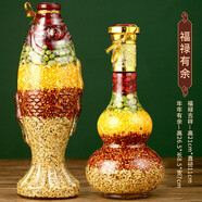 山迪喬遷用品五谷豐登雜糧擺件搬家禮物入宅儀式新房布置新居裝飾品 福祿有余