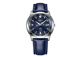 西鐵城（CITIZEN）光動(dòng)能時(shí)尚藍皮表帶湛藍潮流運動(dòng)防水男士手表送男友 BM7140-11L