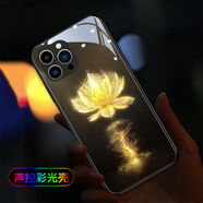 栗好嘉*招財(cái)進(jìn)寶蘋果16手機(jī)殼新款來(lái)電發(fā)光iphone15promax潮牌14pro防摔 【功德金蓮】智能7色閃光 iPhone 16