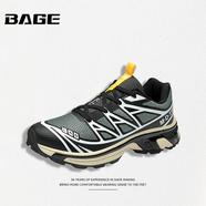 八哥BAGE品牌男鞋輕便戶(hù)外鞋防滑耐磨徒步鞋透氣運動(dòng)登山鞋休閑鞋子男 灰色 36 (230mm)