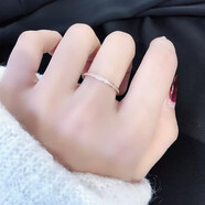 TURBOSUN磨砂情侶彩金戒指食指戒男女尾戒情人節(jié)生日禮物 【2MM超細(xì)】美5號