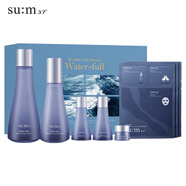 蘇秘37°（Su:m37°）時(shí)光能量水乳套裝呼吸37孕婦女護(hù)膚品禮盒保濕自然新年禮物 驚喜水分水乳面膜8件套