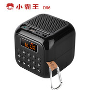 小霸王 D86藍(lán)牙音箱可插卡插U盤數(shù)字點(diǎn)歌充電廣場舞小音響多功能戶外低音炮收音機(jī) 黑色 官方標(biāo)配（不含卡）