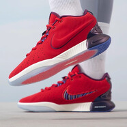 耐克（NIKE）【極速發(fā)貨】LEBRON EP 詹姆斯藍白聯(lián)名高幫GS男女情侶籃球鞋 FN4305-600  大紅 40