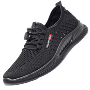 布瑞京夏季男網(wǎng)鞋老北京布鞋情侶款網(wǎng)面透氣運動(dòng)休閑鞋輕便透氣大碼男鞋子軟底防滑平跟網(wǎng)眼鞋子男 黑色男款 44