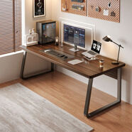 蔓斯菲爾 電腦桌臺式簡(jiǎn)易臥室家用學(xué)生書(shū)桌子學(xué)習桌辦公室桌椅組合 140CM歐洲黑橡木單桌