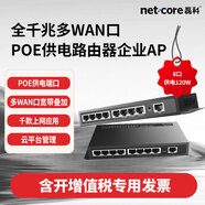 磊科（netcore）全千兆多WAN口POE供電路由器企業(yè)AP管理有線500M寬帶辦公醫(yī)保路由器 NBR1009GPE【8口供電120W帶機(jī)100】