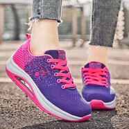 喬丹格蘭女鞋秋冬透氣網(wǎng)面旅游鞋休閑運動(dòng)鞋厚底跑步鞋紅色本命年波鞋 858紫色網(wǎng)面 39