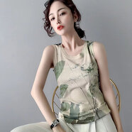 BLLDR潮牌歐洲站洋氣吊帶無(wú)袖小背心女夏季新款修身顯瘦內搭打底上衣 3040# S