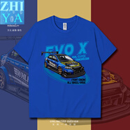 COLBETMIL三菱EVO X日系經(jīng)典傳奇性能JDM短袖T恤男女車(chē)迷夏體恤000A 【】長(cháng)絨棉短袖寶藍色A S 50至60公斤