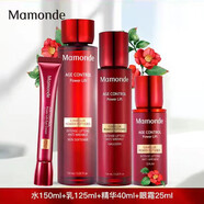 夢妝（Mamonde）山茶凝時塑顏套裝多肽淡化細(xì)紋補(bǔ)水緊致補(bǔ)水保濕 水+乳+精華+眼霜