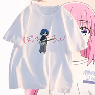 結盟者孤獨搖滾T恤衫二次元衣服夏季學(xué)生動(dòng)漫卡通周邊cos服寬松短袖男女 24 常規 XL