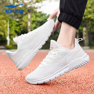 鴻星爾克男鞋運動(dòng)鞋2025秋季新款男士跑步鞋紅星輕便減震網(wǎng)面黑色休閑鞋子 橡芽白/月季橙3269 44 【官方正品/現貨速發(fā)】