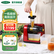 歐美爵士 原汁機低慢速西芹榨汁機家用渣汁分離果汁機果蔬慢磨機mini cube小魔方MV10R 紅色