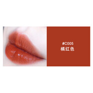 霧面啞光口紅不沾杯唇彩妝套裝亮光保濕滋潤(rùn)唇膏裸色口紅 #C005 橘紅色