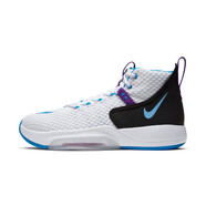 耐克（NIKE）Nike ZOOM RIZE  黑白高幫 實戰(zhàn)籃球鞋 男鞋 運動鞋 BQ5398-101 42.5