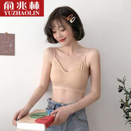 俞兆林少女文胸?zé)o鋼圈薄款胸罩高中生吊帶內(nèi)衣運(yùn)動(dòng)瑜伽跑步聚攏背心 膚色1件-細(xì)肩帶美背文胸 均碼 （85-120斤）