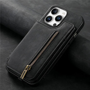 適用iphone16pro手機殼卡包新品蘋(píng)果16ip15promaxph防摔手機保護殼套 【黑色】 iPhone SE4