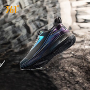 361°Q彈減震運動(dòng)鞋【雨屏5.0】2023春秋季雨屏防水防滑耐磨跑鞋男女鞋 曜石黑【雨屏5.0】 35