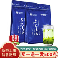 九普珍 古丈毛尖2025新茶 高山云霧綠茶 湖南特產(chǎn)保靖黃金茶春茶葉 【共發(fā)2袋】春茶經(jīng)典款 250g*1袋
