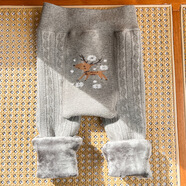 忻悅晴女童加絨打底褲秋冬寶寶嬰兒保暖褲兒童加厚外穿一體絨大PP連褲襪