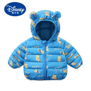 迪士尼（Disney）兒童羽絨棉服0一1歲2嬰幼兒3小男童輕薄款棉衣4女寶寶冬季外套 小貓湖藍色 110 建議身高95以下