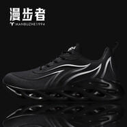 漫步者刀鋒鞋男時(shí)尚新款運動(dòng)鞋子男舒適百搭休閑男鞋超輕透氣跑步鞋男潮 MBZ定制丨騎士黑丨官方限定 43