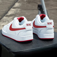 耐克（NIKE） 休閑鞋男鞋 2025春季新品情侶運動(dòng)鞋耐磨透氣低幫板鞋學(xué)生潮流輕 HF1744-101/白紅/皮革鞋面 43