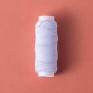 長(cháng)科超細松緊線(xiàn)高彈力耐用縫紉機專(zhuān)用彈力線(xiàn)縫衣服領(lǐng)口袖口收緊橡筋線(xiàn) 小卷白色1個(gè)