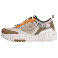 SKECHERS斯凱奇男子戶(hù)外休閑運動(dòng)鞋厚底老爹鞋防滑耐磨怪獸鞋 灰褐色/自然色/TPNT  39.5