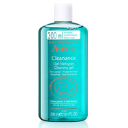 雅漾（Avene）清爽控油潔膚凝膠控油啫喱溫和舒緩痘肌洗面奶無皂基潔面乳 洗凈油光潔膚凝膠 300ml