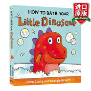 英文原版 怎樣幫小恐龍洗澡 How to Bath Your Little Dinosaur 紙板書