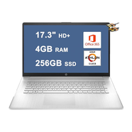 惠普（HP）筆記本電腦17.3英寸高清+HD+ AMD 速龍 雙核 4GB+256GB辦公游戲 Win10