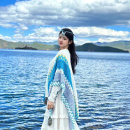 摩朗森秋冬新款民族風(fēng)披肩女云南麗江川藏旅游穿搭斗篷外套披風(fēng) 16#